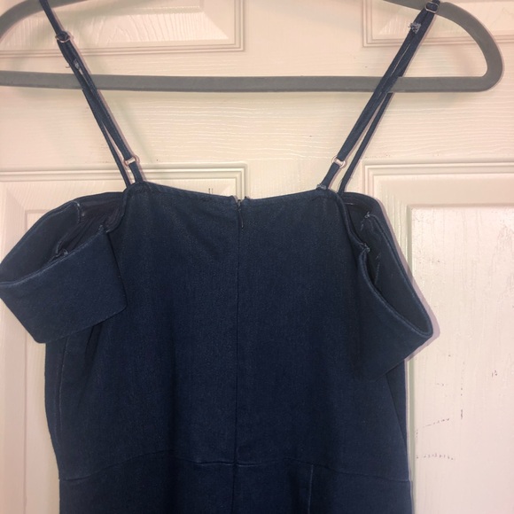 Lac Bleu Off the Shoulder Denim Minidress - Picture 5 of 11
